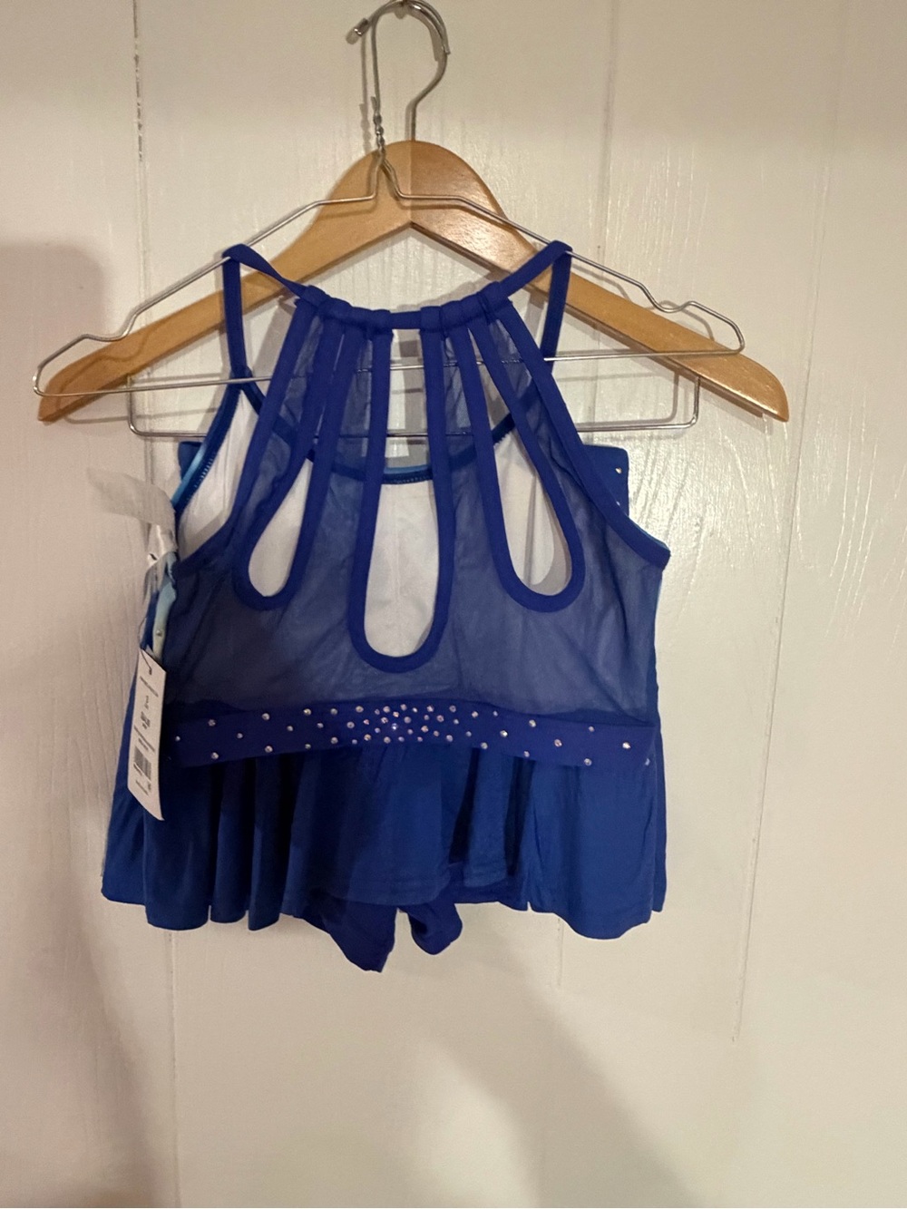 Blue Ombre 'Rebel' sports bra and skort - Picture 3 of 6